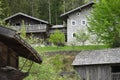 Open-air museum with old farmhouses and buildings in GroÃÅ¸gmain in Salzburg, Austria, Europe